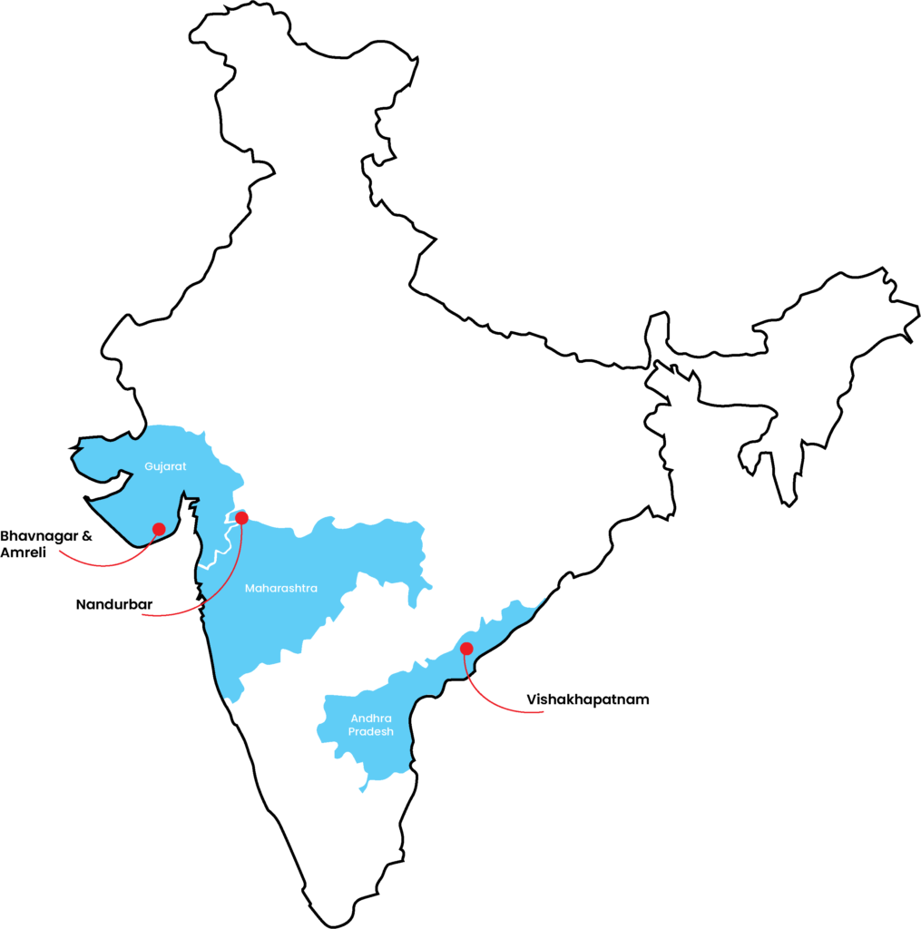 Active districts Ekatvam is working in